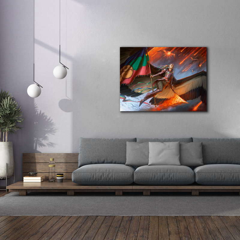 Toile épique Graffiti «Inspiring Angel» par Fesbra, 54 po x 40 po, H 40 po x l 54 po