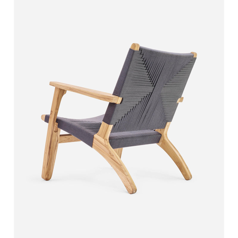 Masaya Armchair, Coffee, Gray Ivory