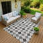Machine Washable Indoor/Outdoor Leavittsburg ACN2237 Geometric Rug-1371318768