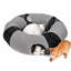 Tunnel pour chat et lit douillet 2-en-1