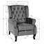 Meyers 82cm Wide Velvet Wing Chair Recliner