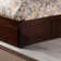 Concorde Solid Wood Storage Platform Bed with Footboard and Under Bed Drawers