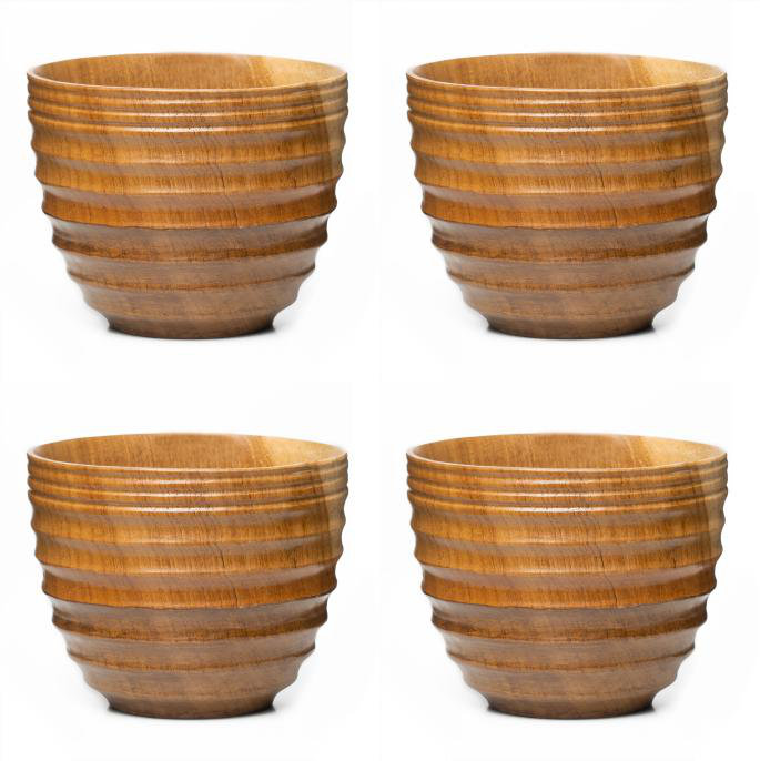 Horizontal Carved Gradient Miso Bowl 4-Pack