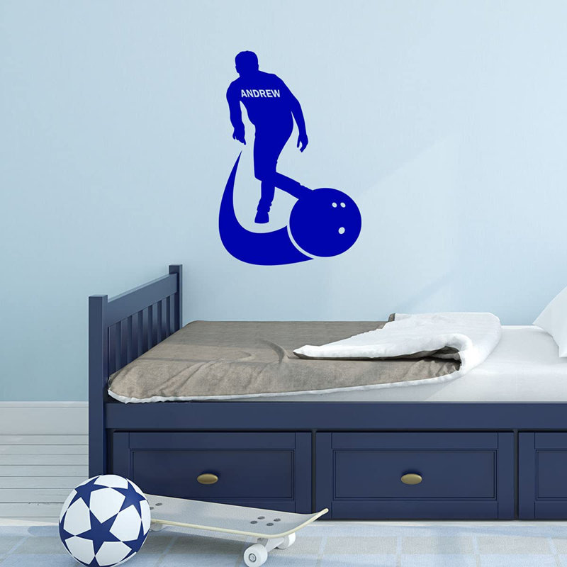 Adhésif mural, H 28 po x l 18 po, Bleu