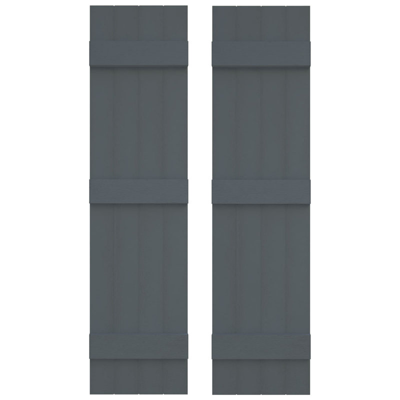 Builders Edge, volets à planches jointes (3 lattes) TailorMade, volets à lattes inclus, incluant les pointes d'installation assorties (par paire)