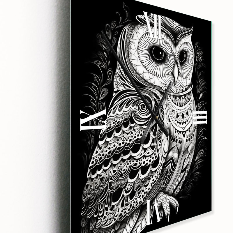 Horloge murale Wagesse of the White Owl II, Grand