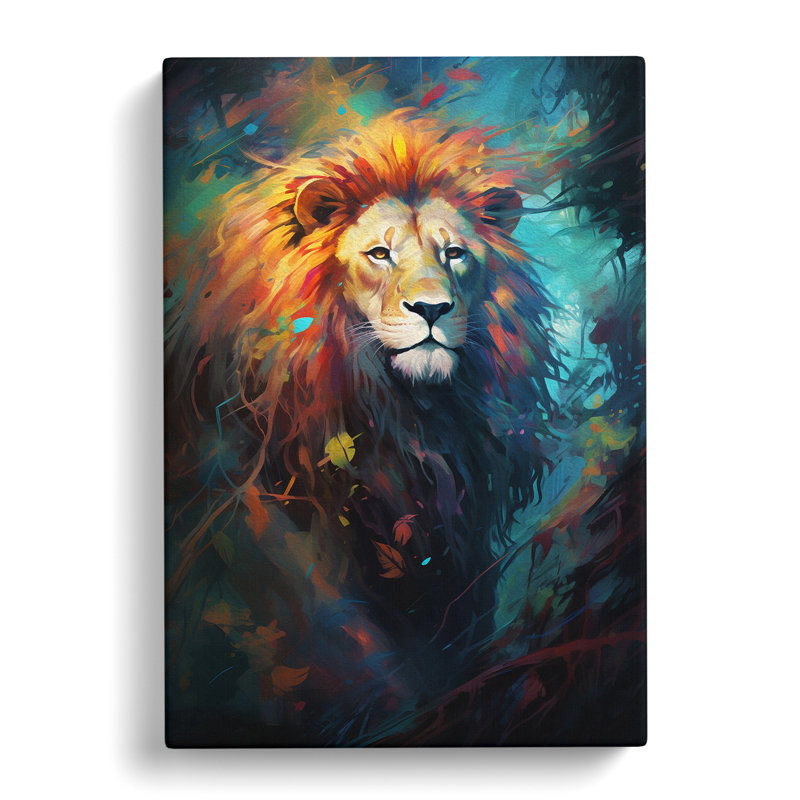 Lion Conceptual - Wrapped Canvas, 76cm H x 50cm W x 3cm D