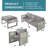 5-Piece Metal Outdoor Patio Conversation Sectional Seating Set With Cushions-571327577