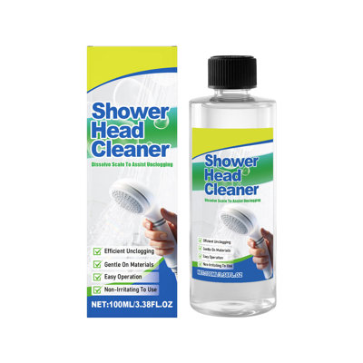 Shower cleaners 100ml Shower-Head Cleaner Gentle Daily Descaler For Chrome Stainless And Plastic Fixtures Maintains Shine