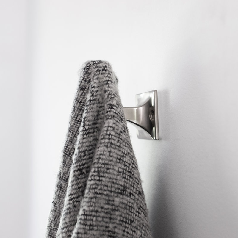 Steel Wall Hook, Satin Nickel