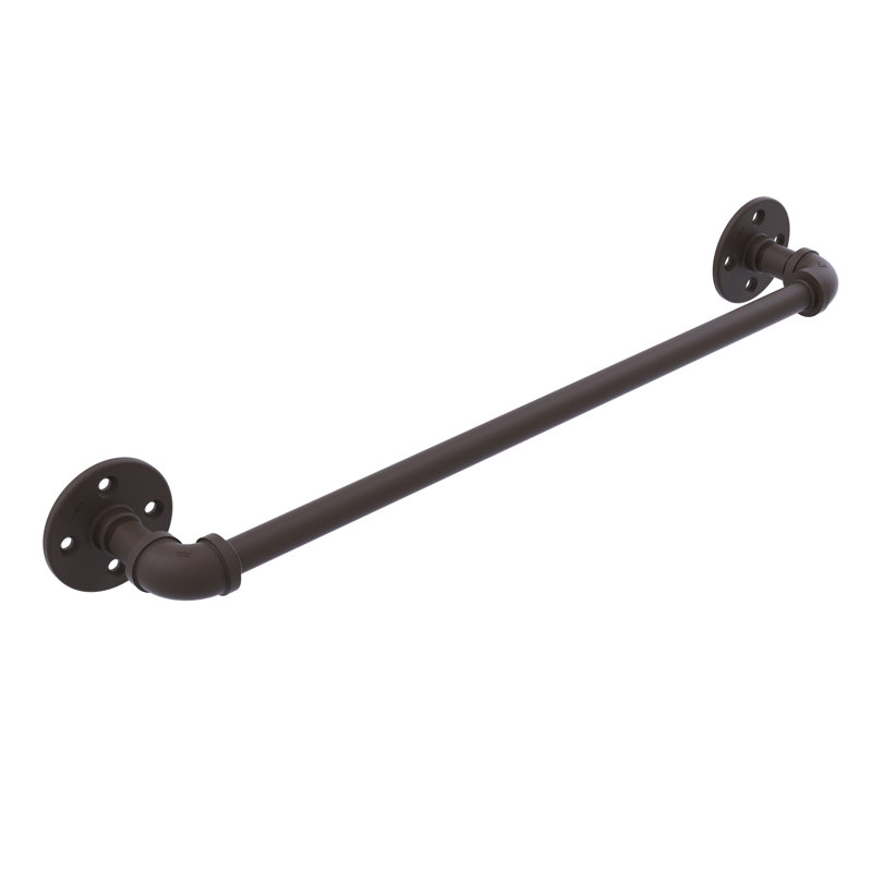 Barre à serviettes murale 30" Bayer, Bronze huilé, H 3 po x l 30 po x P 3,3 po