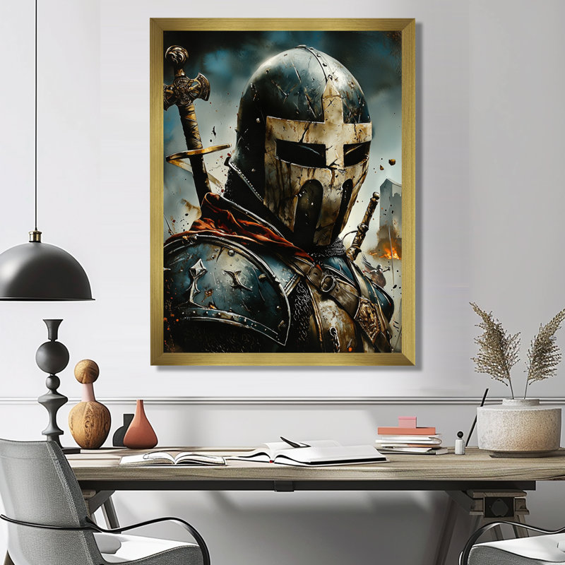 Bachelder - Americana Wall Decor, H 40 po x l 30 po, Reproduction encadrée d'une seule photo, Doré