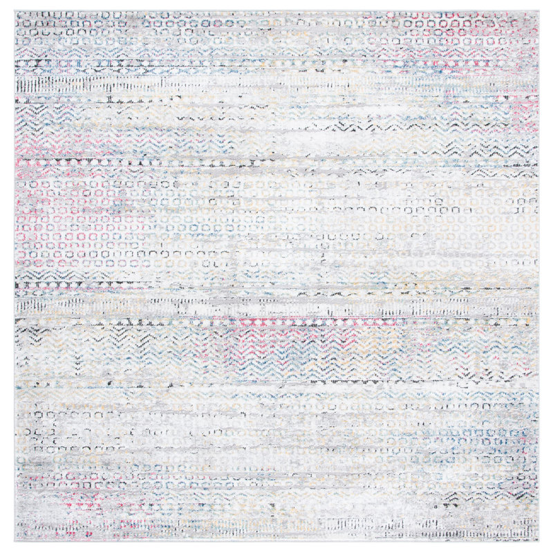 Porcello 900 Performance Abstract Rug, Square 6'7"