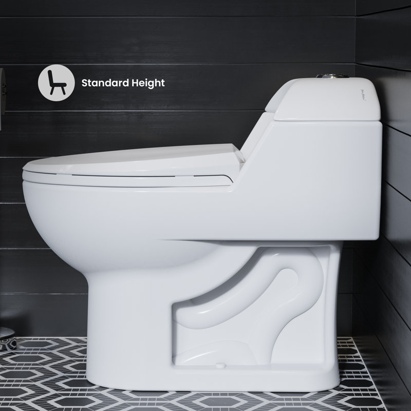 Chateau One-Piece Elongated Toilet Dual-Flush 1.1/1.6 gpf, White