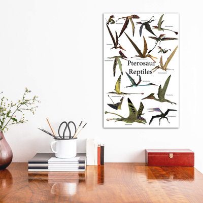 " Poster of Various Flying Pterosaur Reptiles During the Prehistoric Age " Graphic Art Print