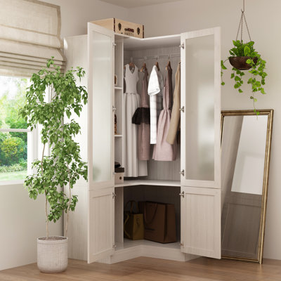 Latitude Run® Solid + Manufactured Wood Armoire & Reviews | Wayfair