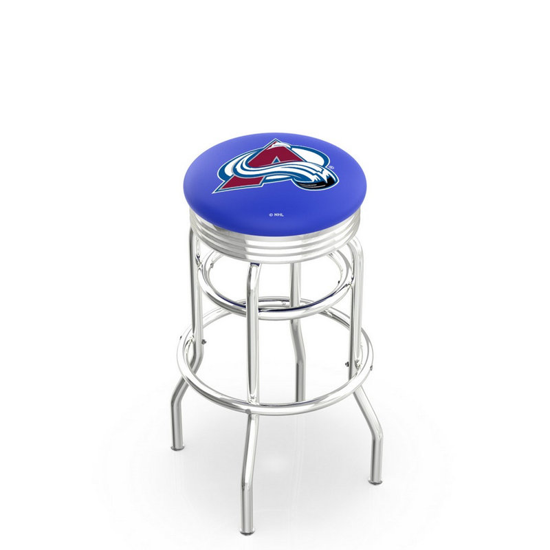 NCAA Bar & Counter Stool, Colorado Avalanche, Counter Stool (25" Seat Height)