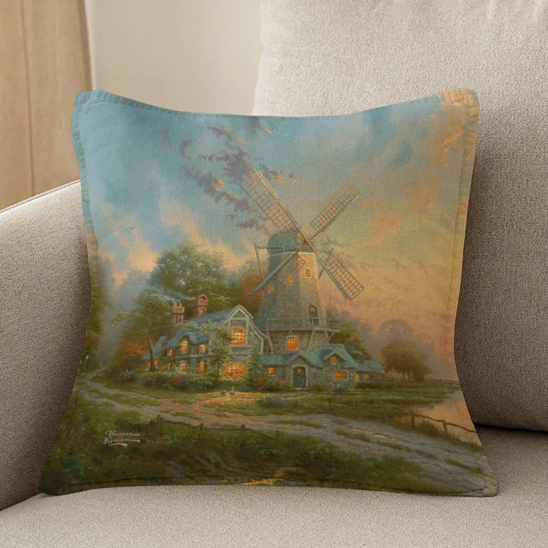 Coussin décoratif Thomas Kinkade The Wind of the Spirit
