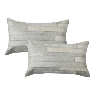 Rectangular Leather Pillow Cover and Insert