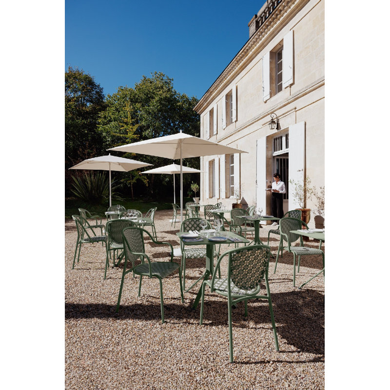 Resto Outdoor Square Side Table, Liquorice