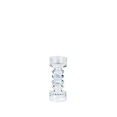 Glass Ribbed Candleholder/Vase