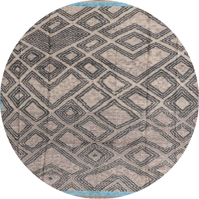 Tapis abstrait moderne 4309, Rond 5 pi