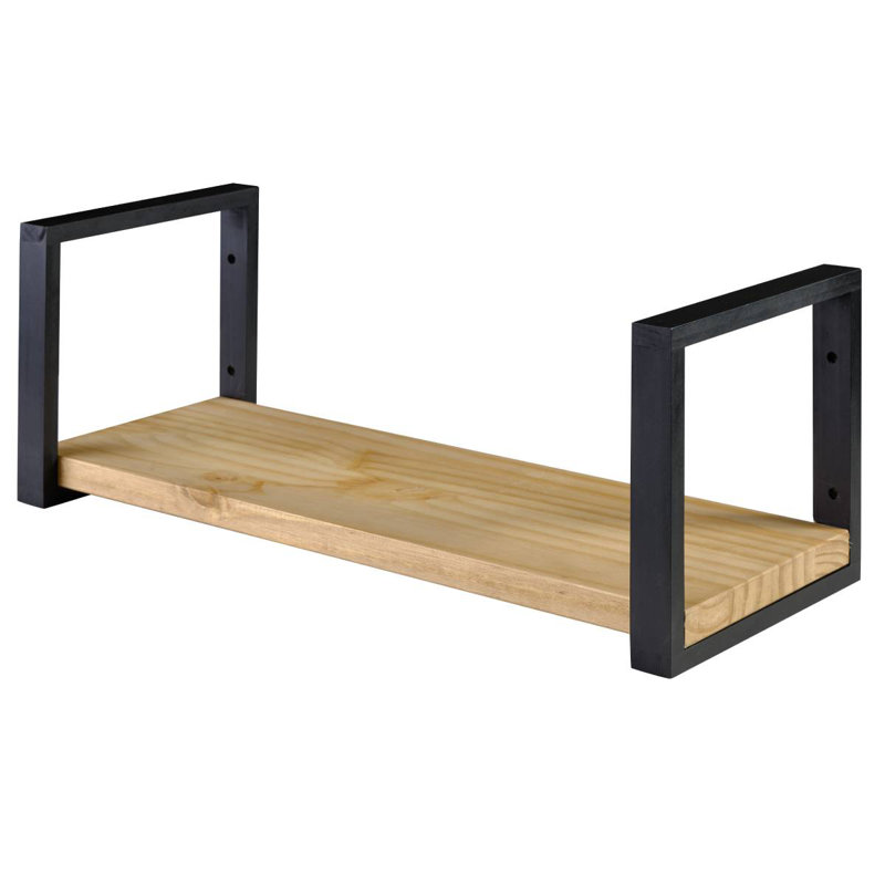 Utility Pine Solid Wood Bracket Shelf