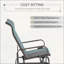 Fauteuil oscillant d'extérieur, balançoires pour patio extérieur avec mécanisme à bascule lisse et construction légère pour la cour arrière