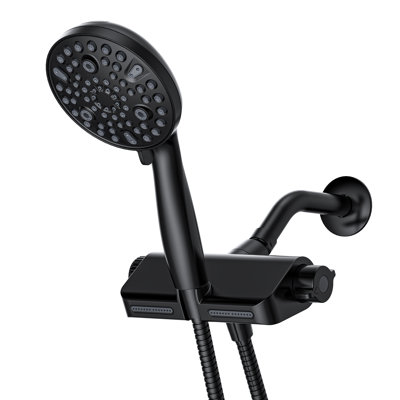 Ensemble de fixation murale tout-en-un avec douche à main à 10 fonctions et douchette à jet filtré