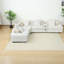 Canapé de coin surdimensionné, blanc bouclé de 137 pouces, canapé modulaire moderne pour la maison-468411843