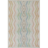 Zarek Novelty Chevron Machine Washable Rug