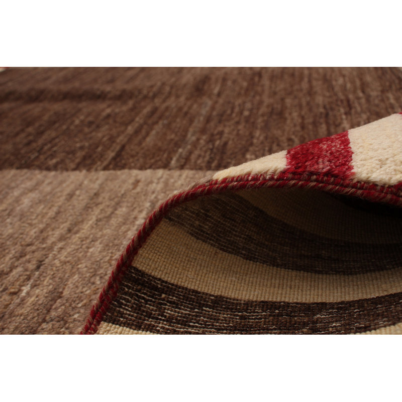 Tapis de la surface en laine ziegler 7 pi 9 po x 8 pi 7 po one-of-kind-noué la 2010 Burghard