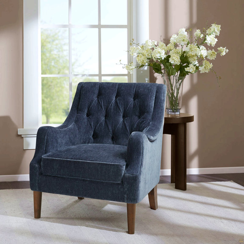 Fauteuil d'appoint capitonné, Marine