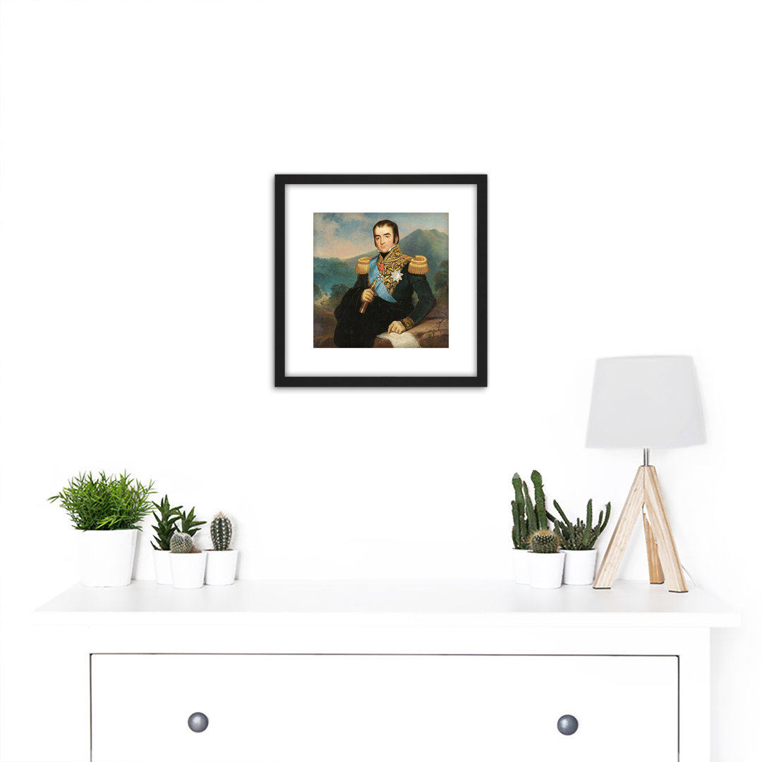 Saleh Posthumous Portrait Herman Willem Daendels - Single Picture Frame Painting