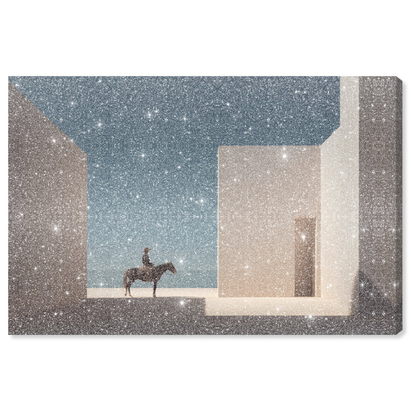 Lone Equestrian I Print by Oliver Gal, 10"H x 15"W, Gallery Wrapped
