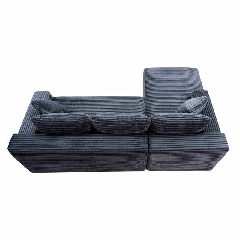 Canapé modulaire 106,3 po Cloud, Gris