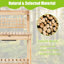 Table de travail de jardin avec table coulissante et tablettes coulissantes