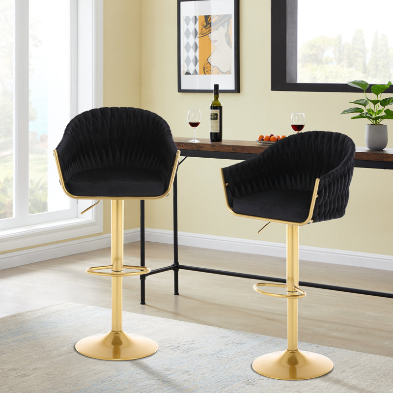 Tabouret Adalay, Noir, noir, noir, noir