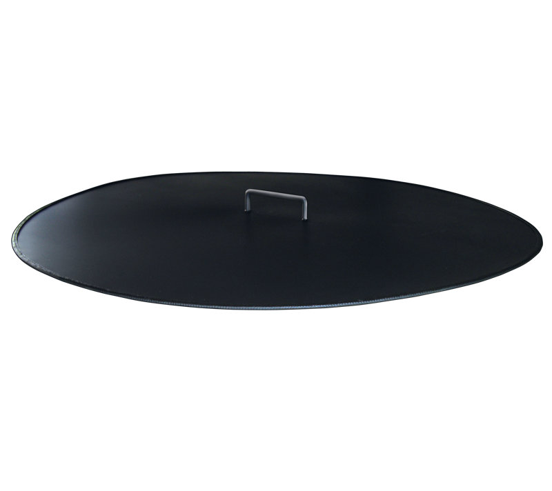 Round Stainless Steel Fire Pit Lid, 2" H x 31" W x 31" D