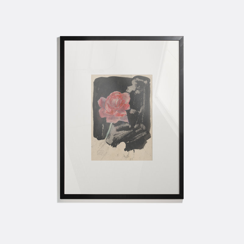 Red Rose Print by Carel Adolph Lion Cachet