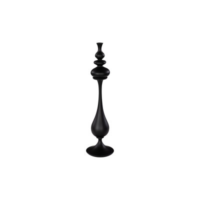 Vase Bella Bloom, étroit, noir mat