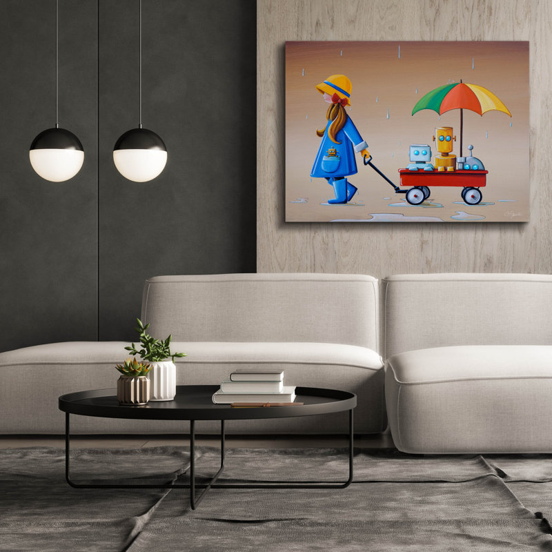 «Just an Rainy Day» par Cindy Thornton, H 40 po x l 54 po x P 1,5 po