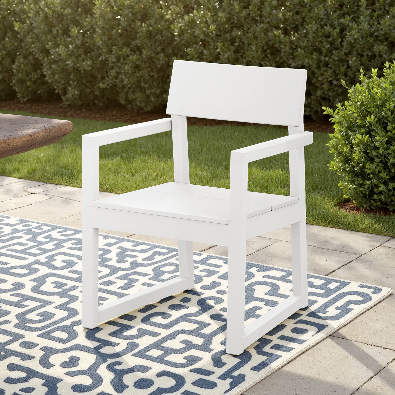 EDGE Dining Arm Chair, White