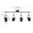 36.4'' 4 -Light Fixed Track Track Kit with Adjustable Head