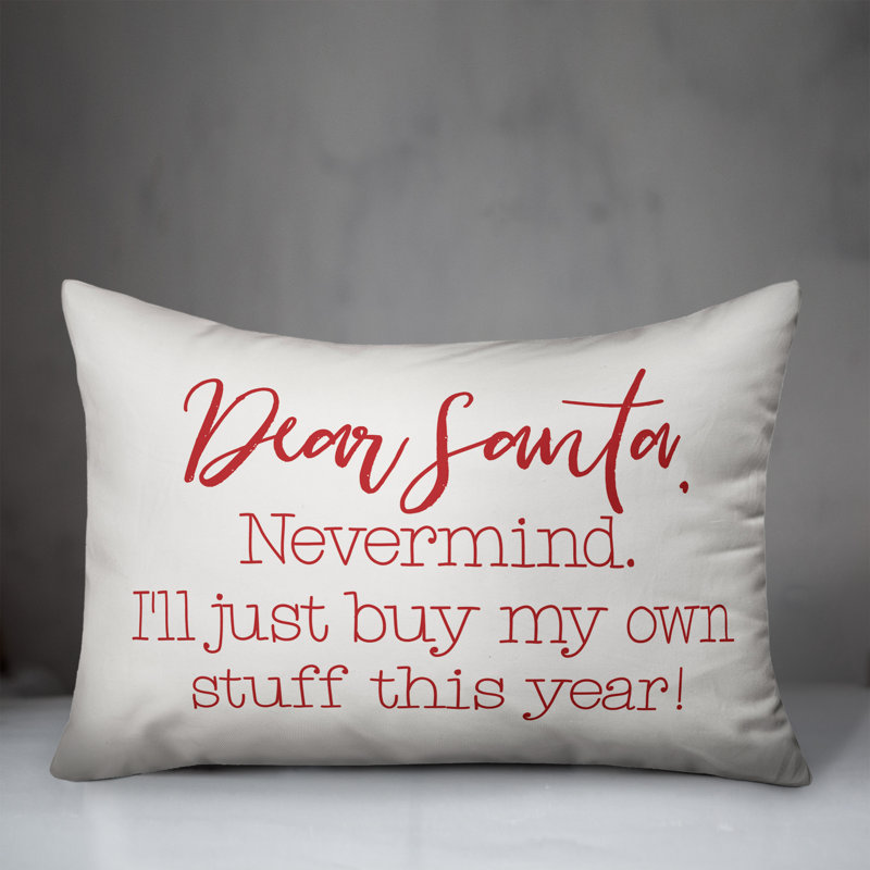  Housse de coussin Dear Santa, Polyester/ Bourre en polyester
