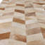 Natural Hide Hand Woven Cowhide Chevron Area Rug-25306618