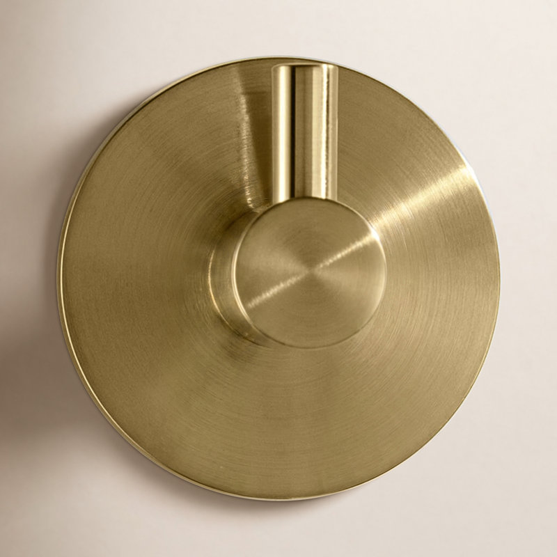 Wall Mounted Robe Hook, Brushed Brass