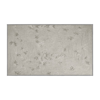 Machine Washable Gray Area Rug