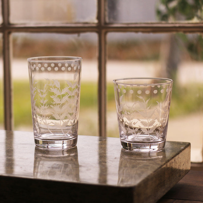 Ensemble de 4 verres à whisky en verre (transparent) 16 oz liq., Verre à gin