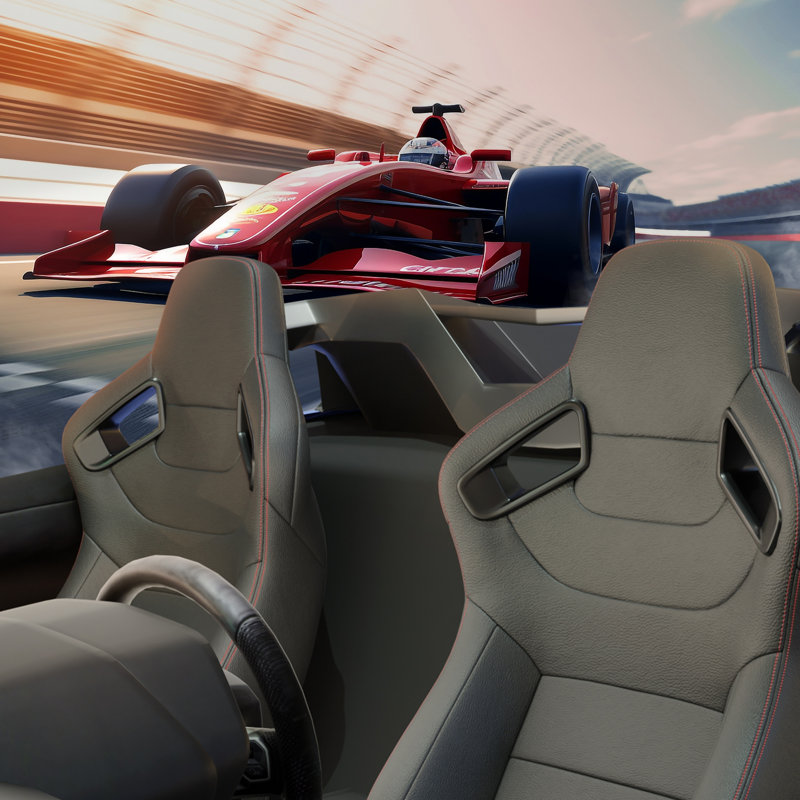 2 sièges de nouveau seau de course Universal 2PC